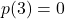 p(3) = 0